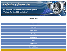 Tablet Screenshot of perfectionsoftware.com